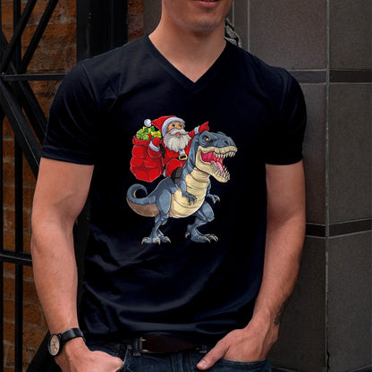 Dinosaur T rex Christmas Santa Boys Men Girls Xmas Squad T-Shirt - Christmas Unisex T-Shirt/Hoodie/Sweatshirt - TRNN00