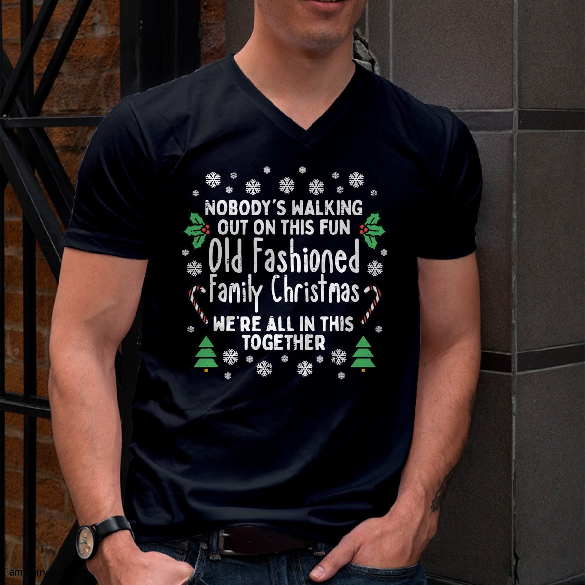 Old Fashioned Family Christmas Ugly Xmas Men Women Kids T-Shirt - Christmas Unisex T-Shirt/Hoodie/Sweatshirt - TRNN00