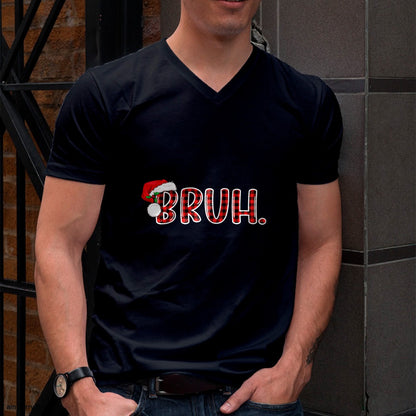 Bruh Funny Christmas Plaid Teens Boys Kids Xmas Pajamas T-Shirt - Christmas Unisex T-Shirt/Hoodie/Sweatshirt - TRNN00