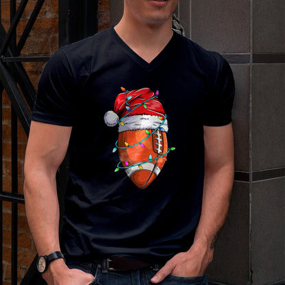 Santa Sports Design For Men Boys Christmas Football Player T-Shirt - Christmas Unisex T-Shirt/Hoodie/Sweatshirt - TRNN00