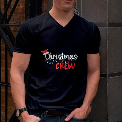 Christmas Crew Xmas Lights Family Matching Pajamas Holiday T-Shirt - Christmas Unisex T-Shirt/Hoodie/Sweatshirt - TRNN00
