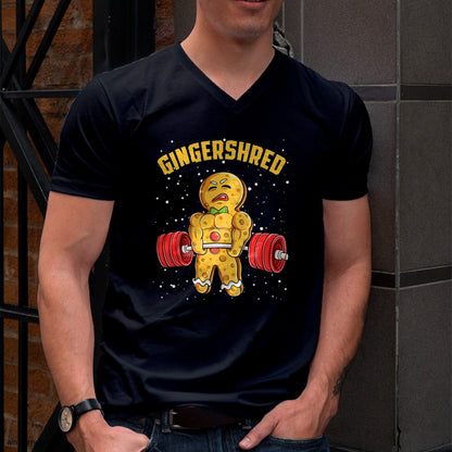 Gingershred Funny Gingerbread Man Gym Bodybuilding Christmas T-Shirt - Christmas Unisex T-Shirt/Hoodie/Sweatshirt - TRNN00