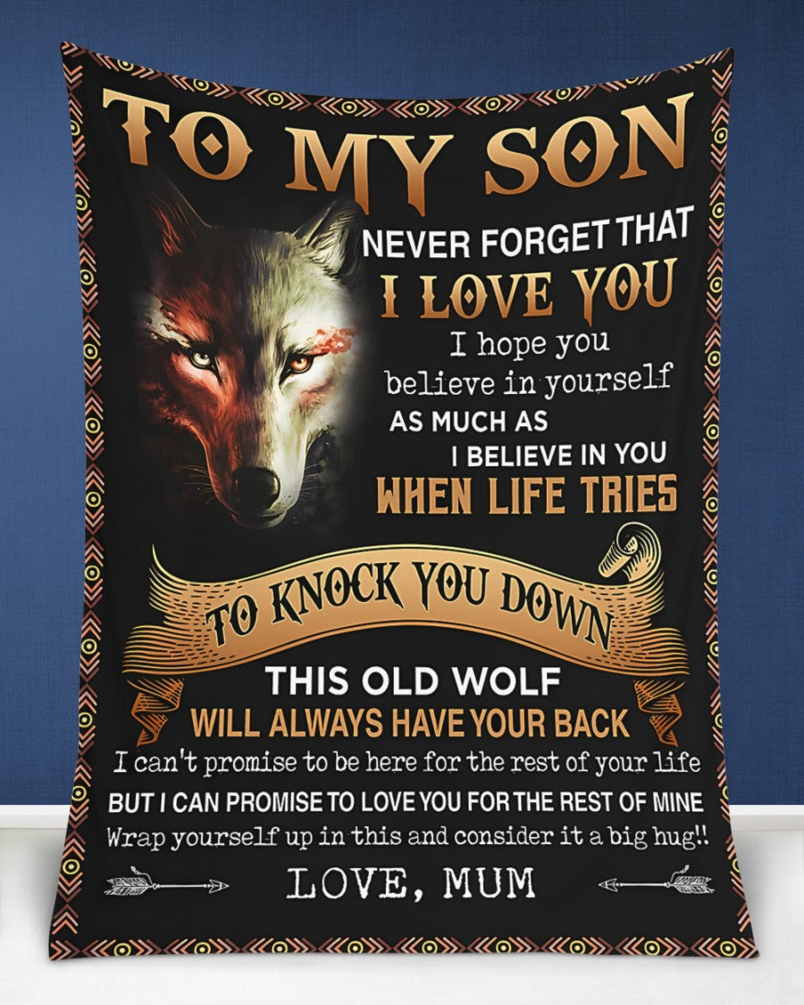 Special Gift For Your Son Blanket - From Mum (SKUB07-47)