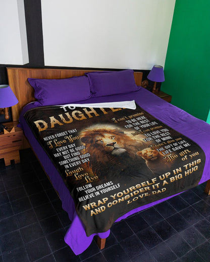 Special Gift For Your Daughter Blanket - From Dad (SKUB07-65)