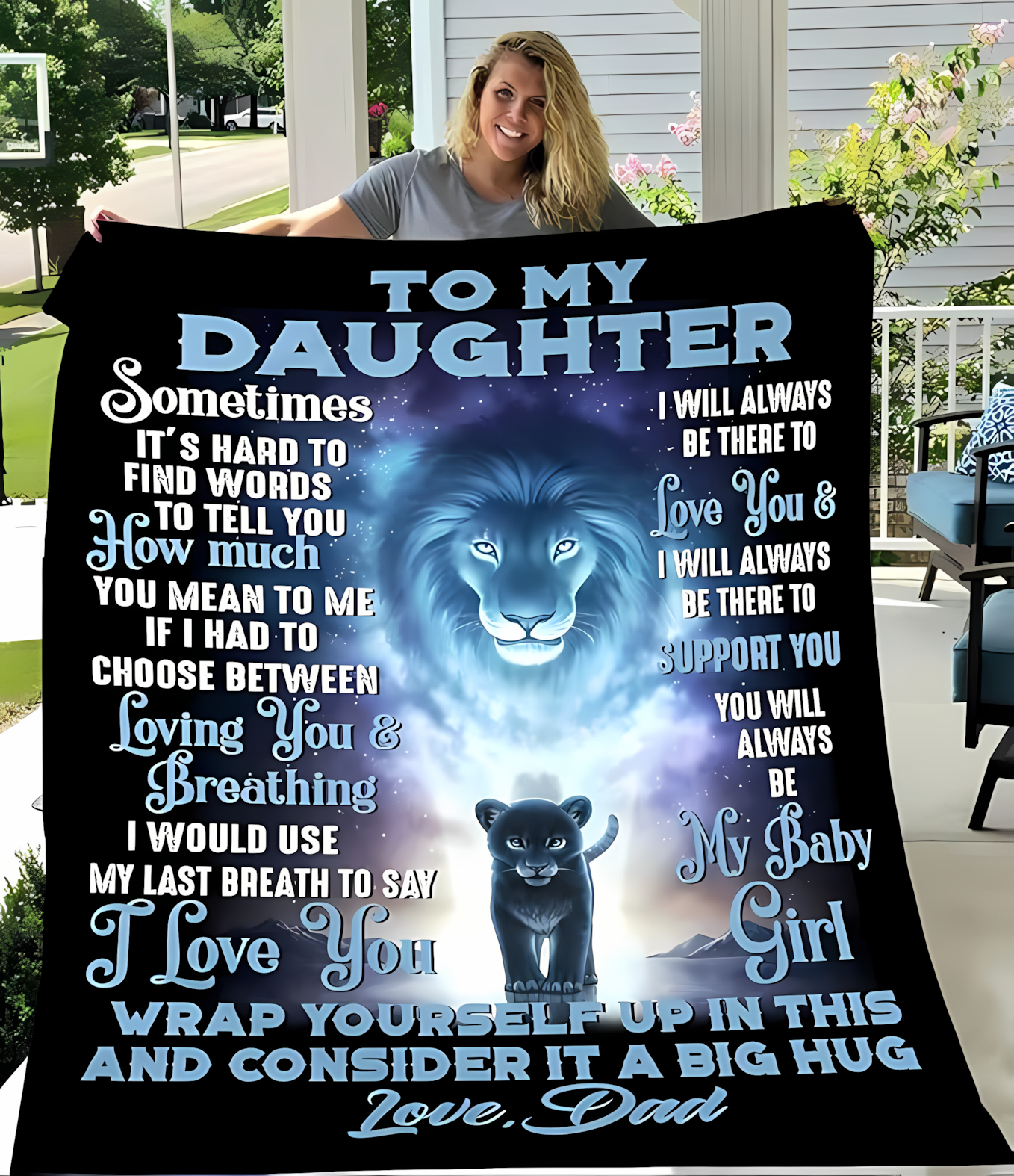 Special Gift For Your Daughter Blanket - From Dad