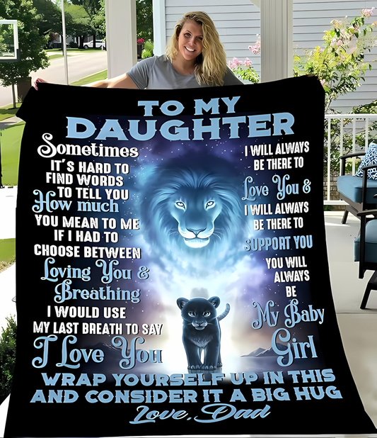 Special Gift For Your Daughter Blanket - From Dad (SKUB10-91)