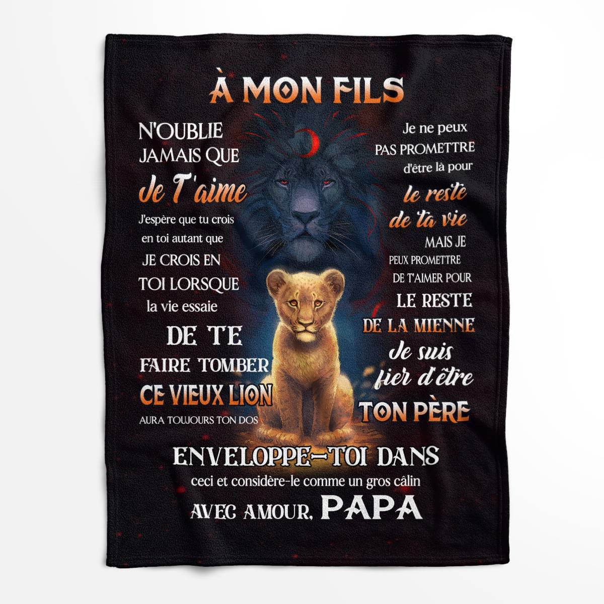 Cadeau Spécial Pour Ton Fils Couverture - De Papa