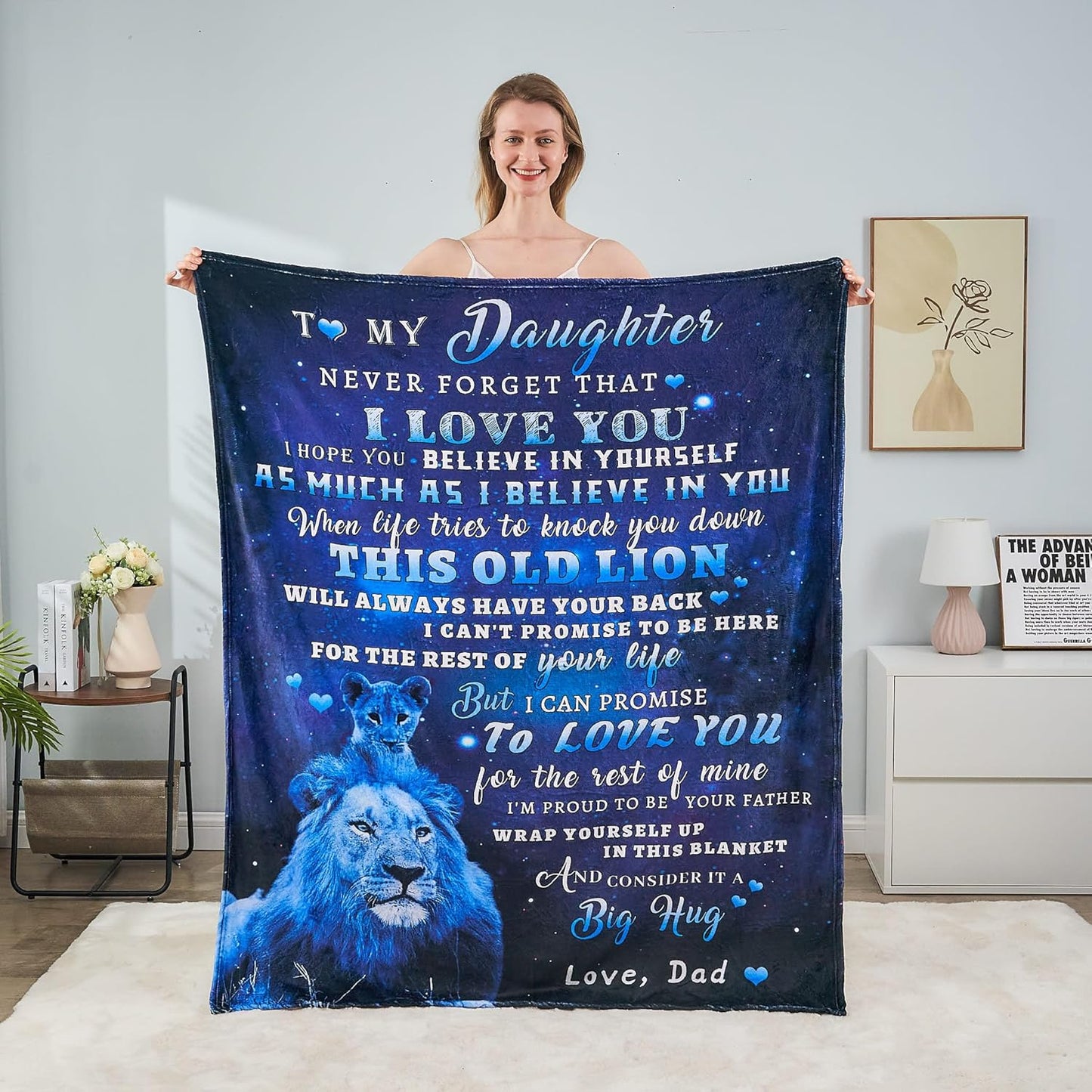 Special Daughter Gift Blanket - From Dad