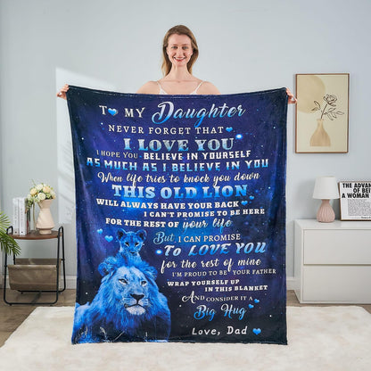 Special Daughter Gift Blanket - From Dad