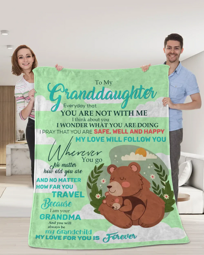 Special Gift For Your Granddaughter Blanket - From Grandma