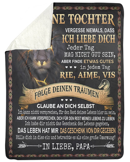 Besonderes Geschenk für deinen Tochter – Decke von Papa (SKUB09-124)