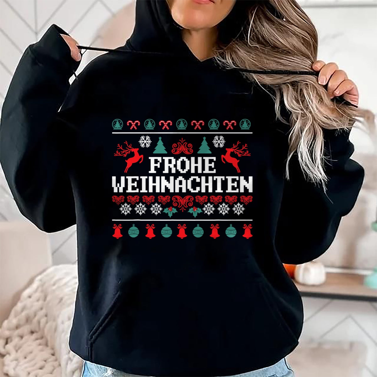 Frohe Weihnachten German Merry Christmas Holidays Germany T-Shirt - Christmas Unisex T-Shirt/Hoodie/Sweatshirt - TRNN00