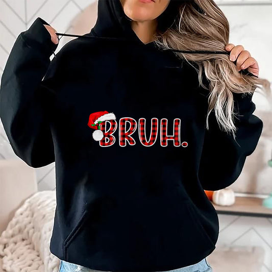 Bruh Funny Christmas Plaid Teens Boys Kids Xmas Pajamas T-Shirt - Christmas Unisex T-Shirt/Hoodie/Sweatshirt - TRNN00
