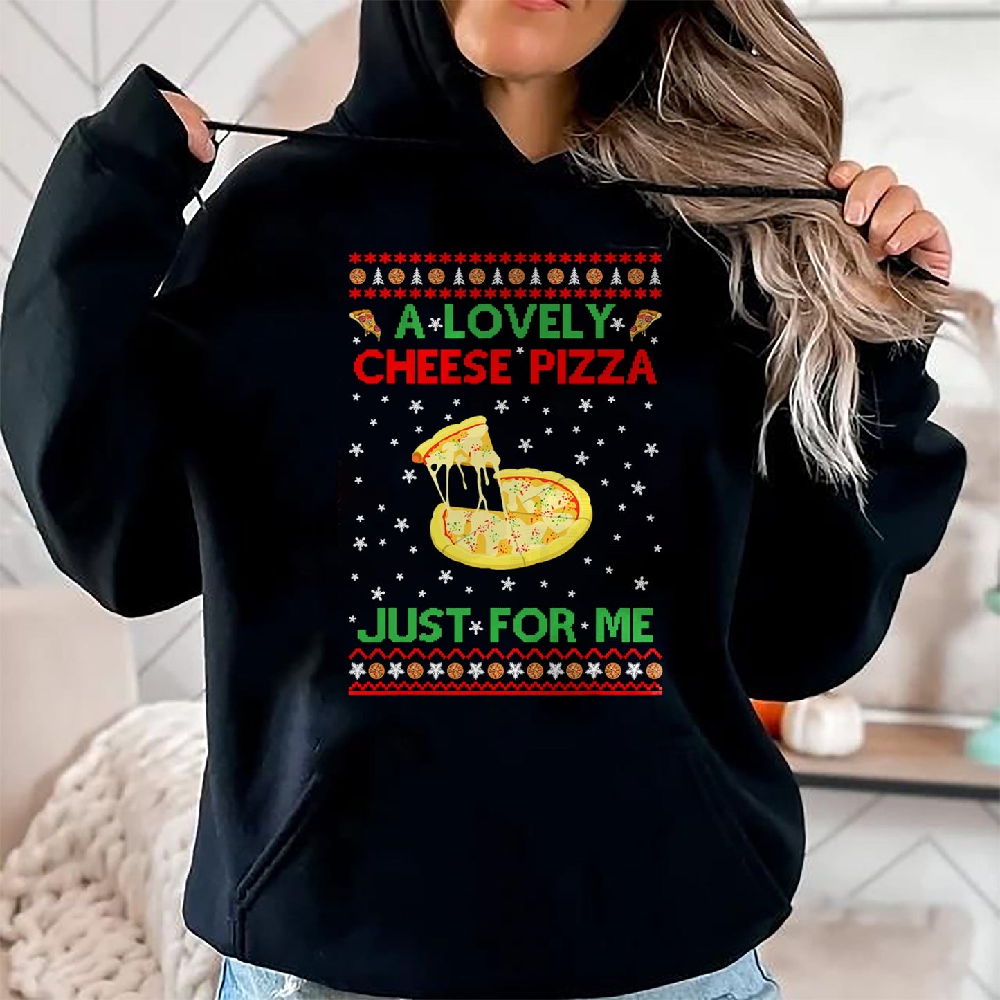 A Lovely Cheese Pizza Shirt Alone Funny Kevin X-Mas Home T-Shirt - Christmas Unisex T-Shirt/Hoodie/Sweatshirt - TRNN00