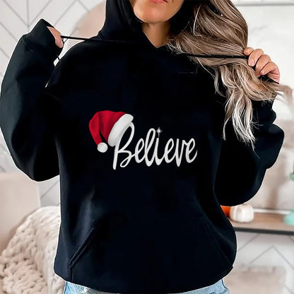 Christmas Long Sleeve T-Shirt - Believe in Santa Claus Shirt - Christmas Unisex T-Shirt/Hoodie/Sweatshirt - TRNN00