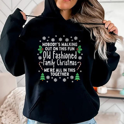 Old Fashioned Family Christmas Ugly Xmas Men Women Kids T-Shirt - Christmas Unisex T-Shirt/Hoodie/Sweatshirt - TRNN00