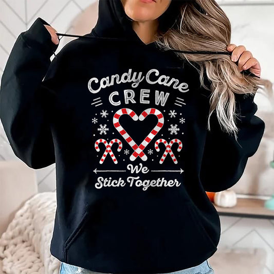 Christmas Candy Cane Heart Holiday Family Matching Pajama PJ T-Shirt - Christmas Unisex T-Shirt/Hoodie/Sweatshirt - TRNN00