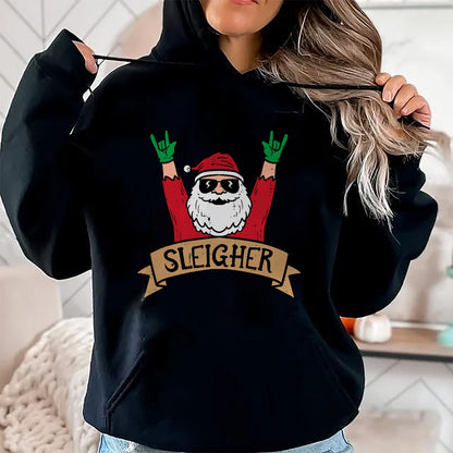 Christmas Sleigher Santa Rock Xmas Rocker Men Women Kids Boy T-Shirt - Christmas Unisex T-Shirt/Hoodie/Sweatshirt - TRNN00