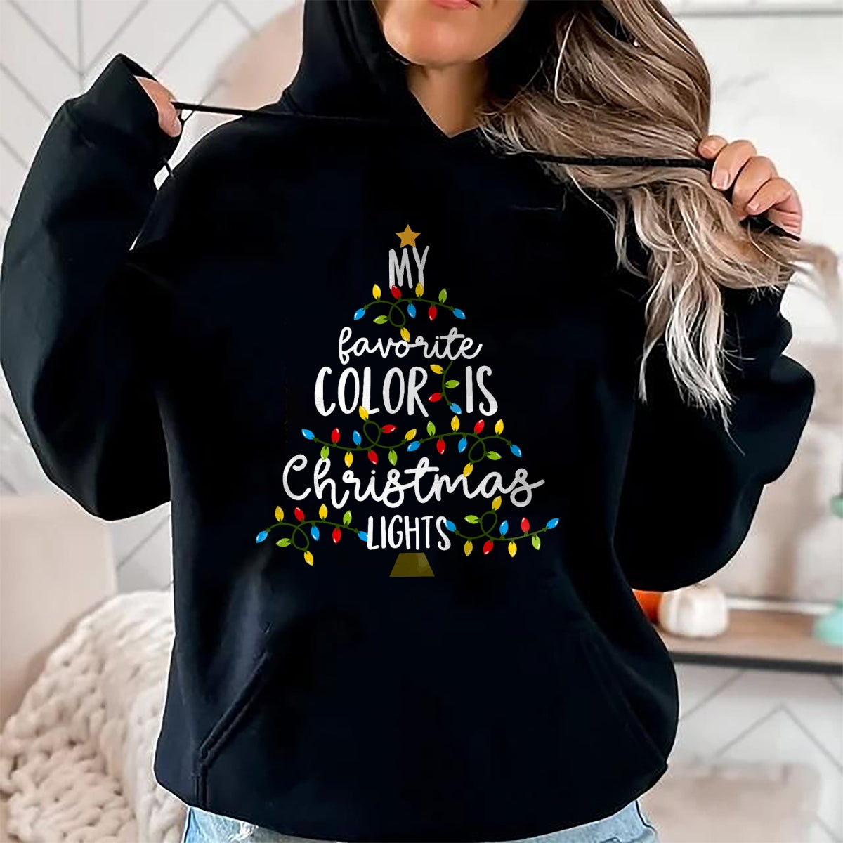 My Favorite Color Is Christmas Lights Kids Boy Women T-Shirt - Christmas Unisex T-Shirt/Hoodie/Sweatshirt - TRNN00