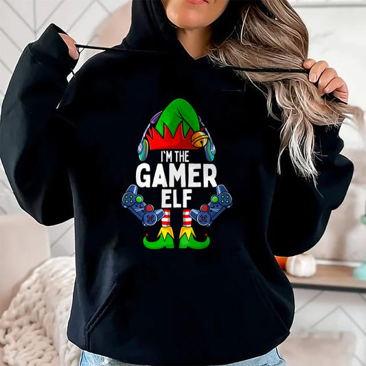 Gamer Elf Matching Family Christmas T-Shirt - Christmas Unisex T-Shirt/Hoodie/Sweatshirt - TRNN00