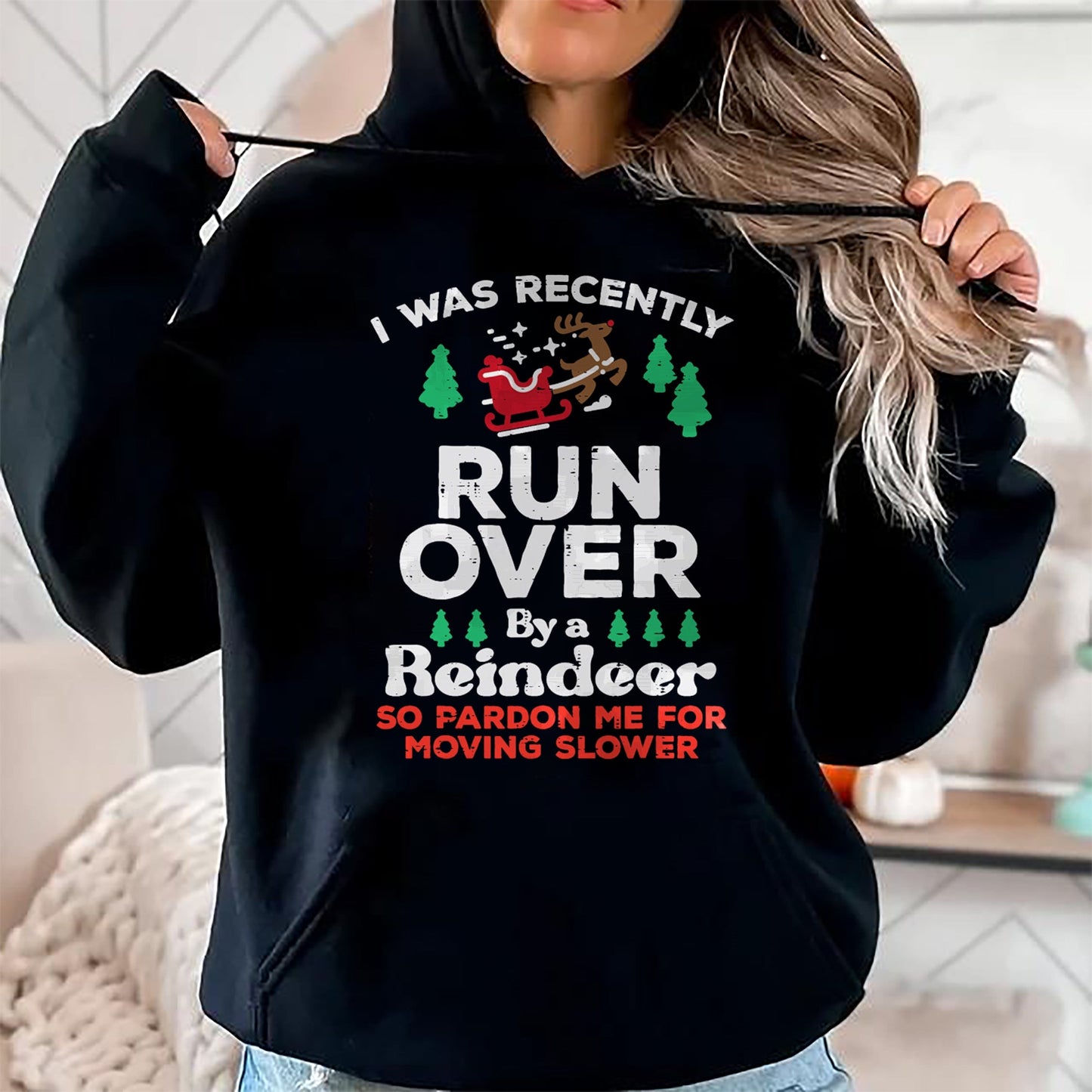 Christmas Runover By Reindeer Funny Xmas Women Men Kids T-Shirt - Christmas Unisex T-Shirt/Hoodie/Sweatshirt - TRNN00