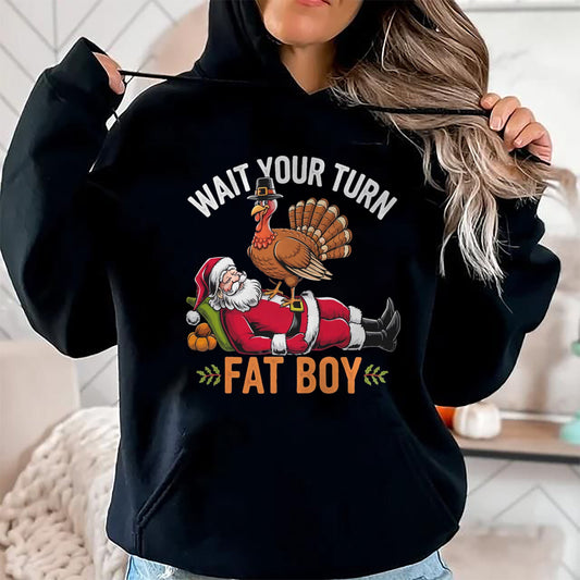 Funny Thanksgiving Christmas Turkey vs Santa for Men Women T-Shirt - Christmas Unisex T-Shirt/Hoodie/Sweatshirt - TRNN00