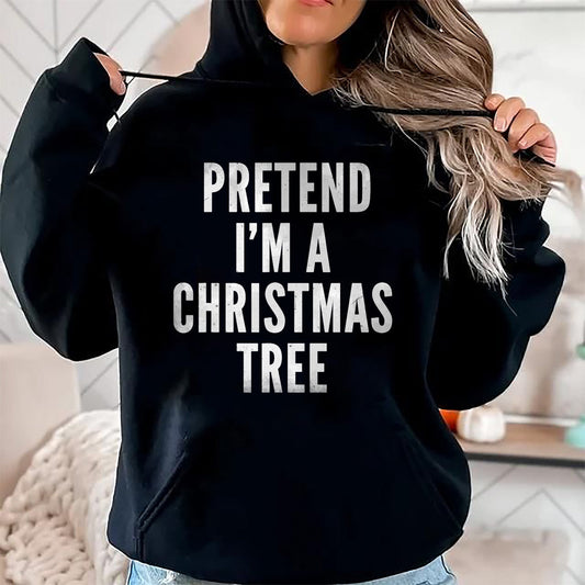 Funny Pretend Im A Christmas Tree Adult Christmas Costume T-Shirt - Christmas Unisex T-Shirt/Hoodie/Sweatshirt - TRNN00