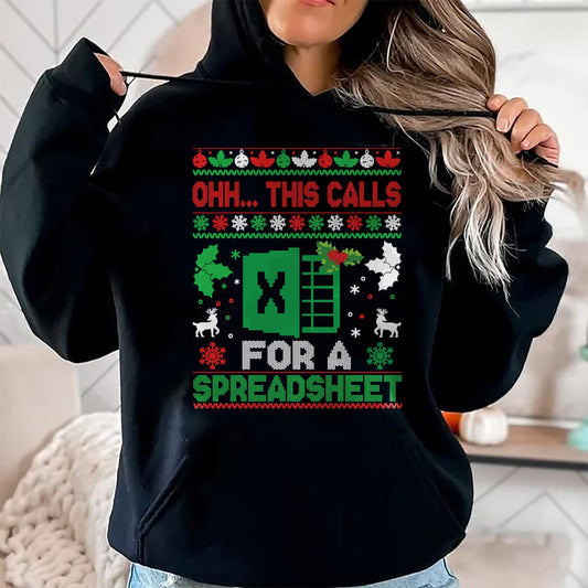 Oh this calls for a Spreadsheet Christmas sweater Excel Sweatshirt - Christmas Unisex T-Shirt/Hoodie/Sweatshirt - TRNN00