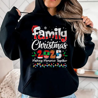 Family Christmas 2025 Matching Outfit Xmas Squad Santa T-Shirt - Christmas Unisex T-Shirt/Hoodie/Sweatshirt - TRNN00