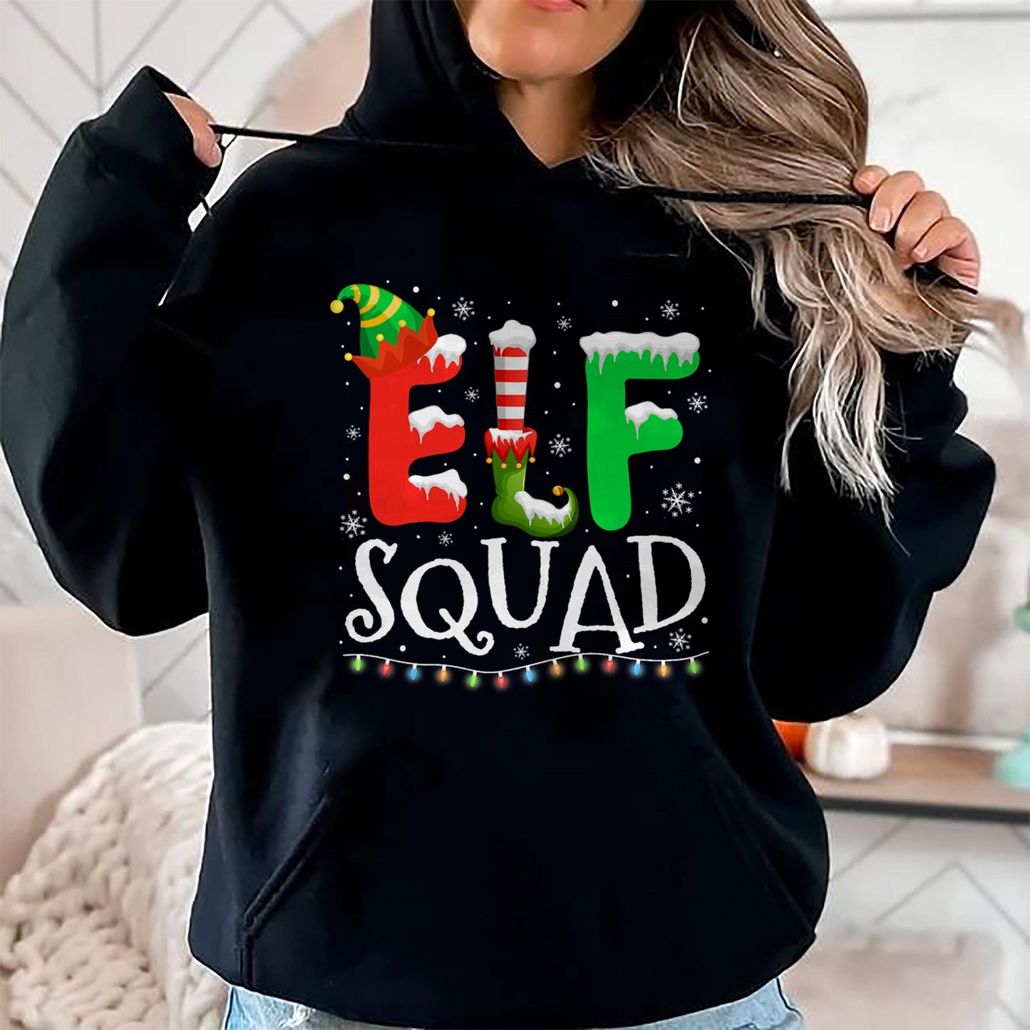 Elf Family Christmas Matching Pajamas Xmas Elf Squad T-Shirt - Christmas Unisex T-Shirt/Hoodie/Sweatshirt - TRNN00