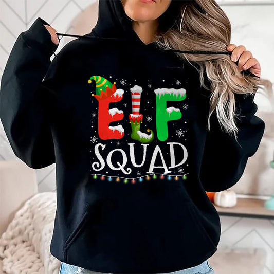 Elf Family Christmas Matching Pajamas Xmas Elf Squad T-Shirt - Christmas Unisex T-Shirt/Hoodie/Sweatshirt - TRNN00