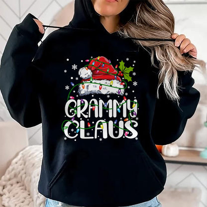 Grammy Claus Shirt Christmas Lights Pajama Family Matching Long Sleeve T-Shirt - Christmas Unisex T-Shirt/Hoodie/Sweatshirt - TRNN00