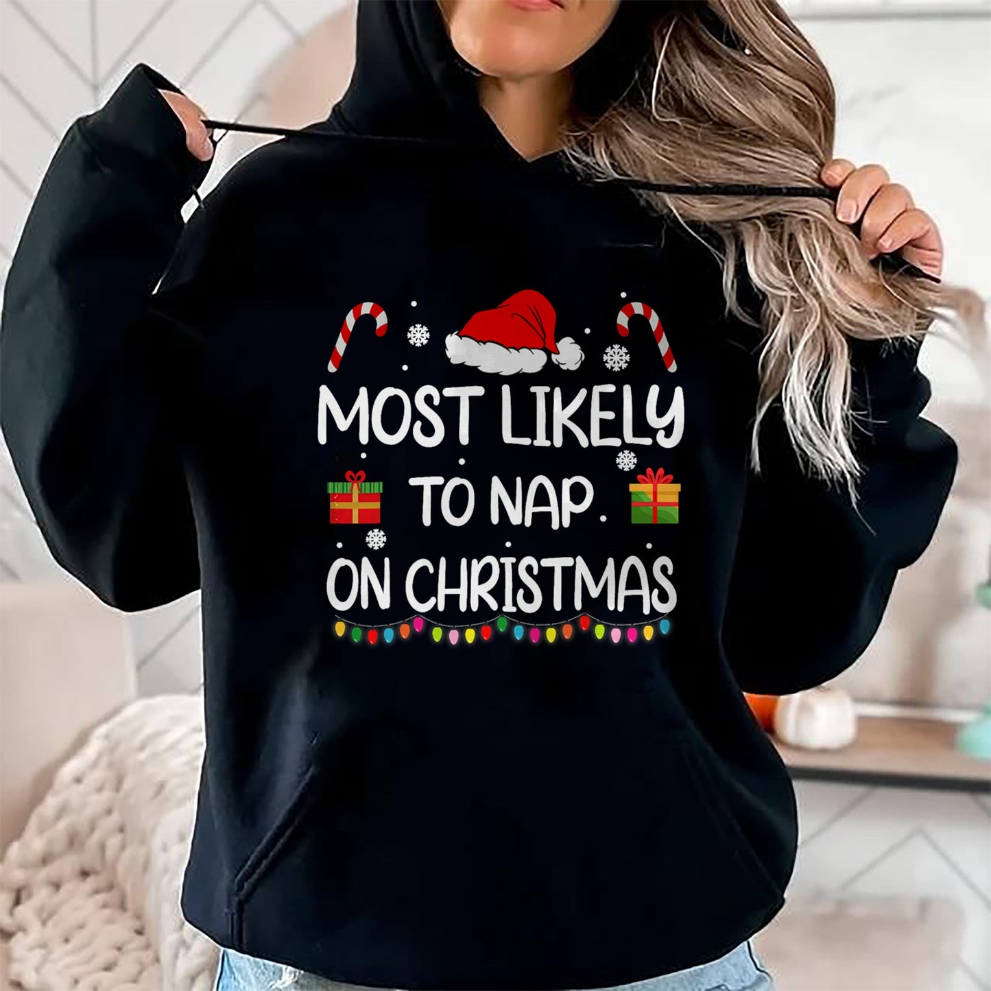 Most Likely To Nap On Christmas family funny matching T-Shirt - Christmas Unisex T-Shirt/Hoodie/Sweatshirt - TRNN00