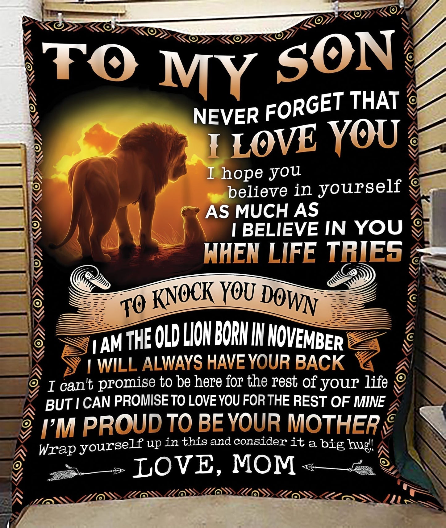 Special Gift For Your Son Blanket - From Mom (SKUB09-140-11) FULL