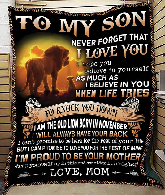 Special Gift For Your Son Blanket - From Mom (SKUB09-140-11) FULL