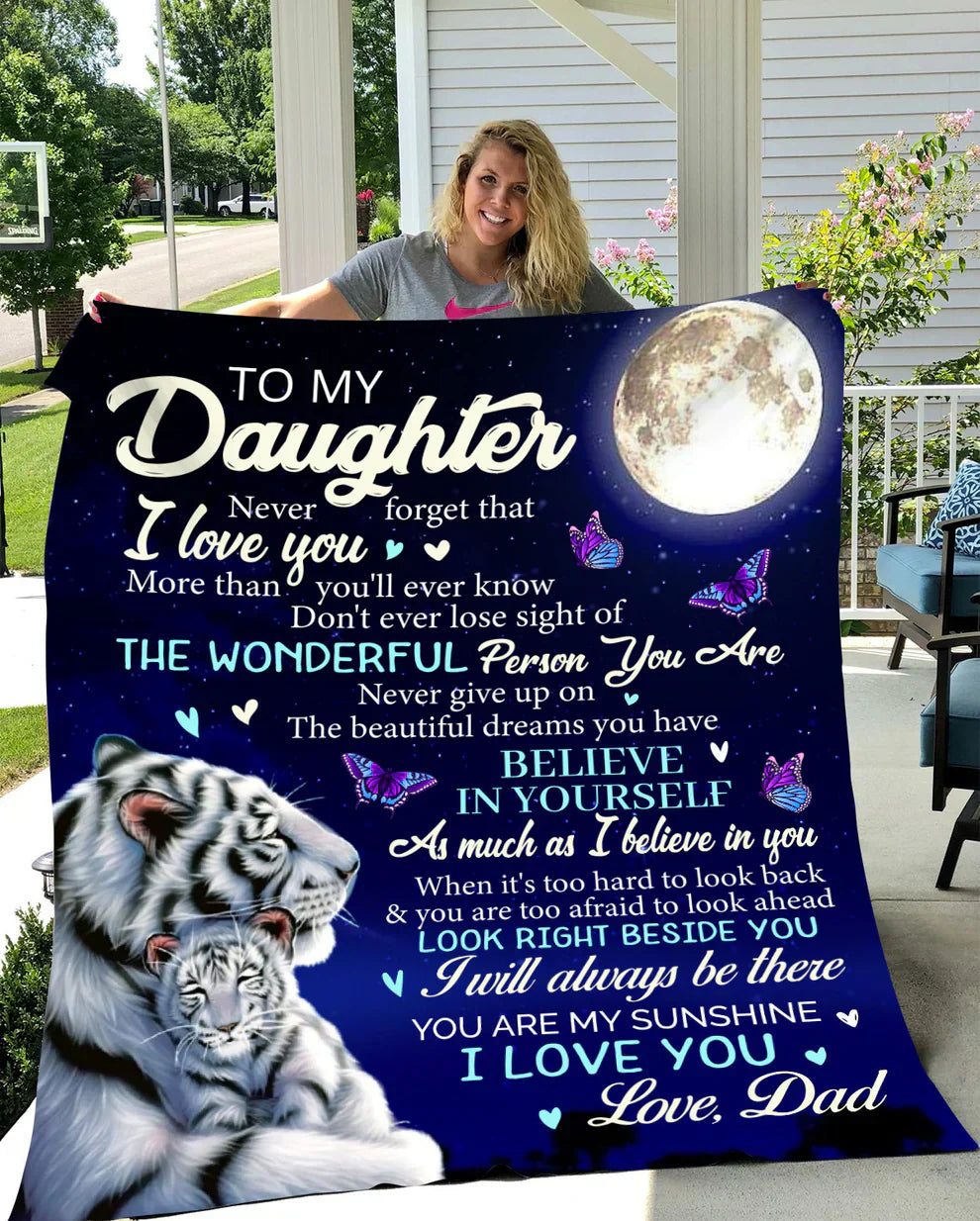Special Gift For Your Daughter Blanket - From Dad (SKUB06-77)