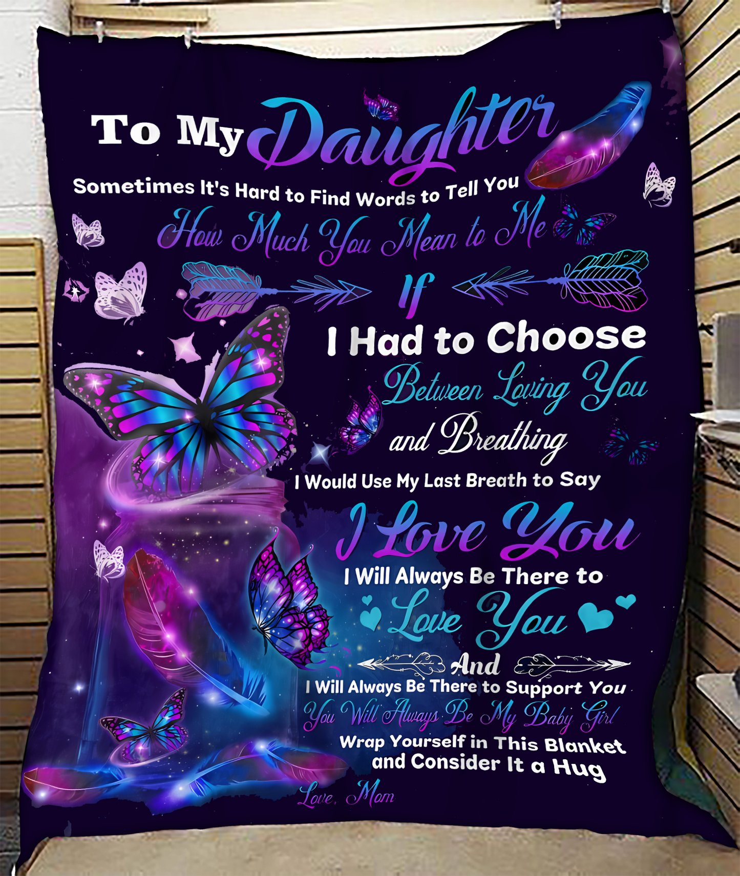 Special Gift For Your Daughter Blanket - From Mom - TLEE00 (SKUB-TLEE)