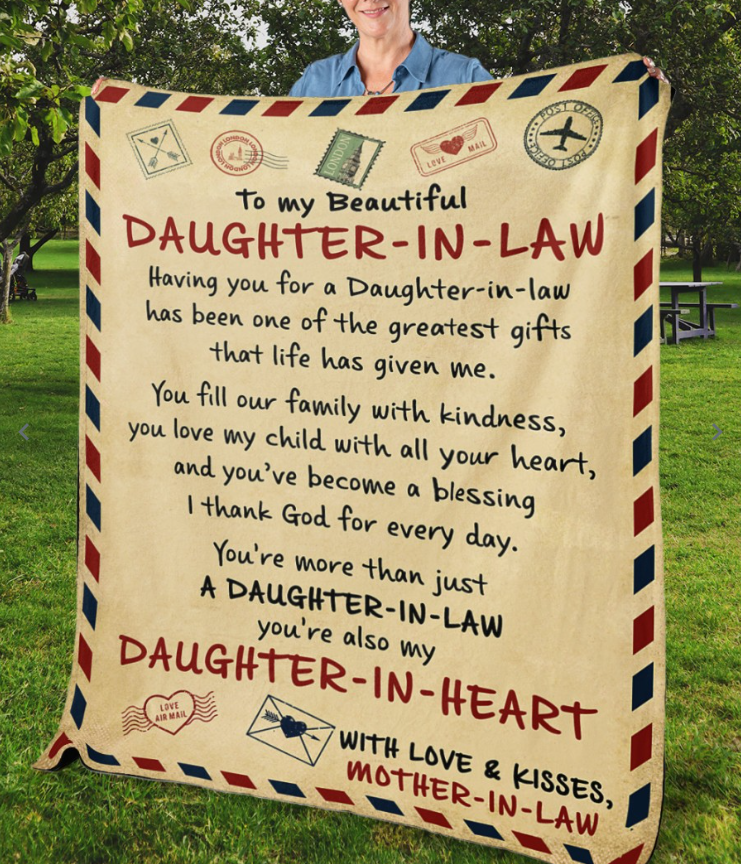 Special Daughter In Law Gift Blanket - From Mother In Law