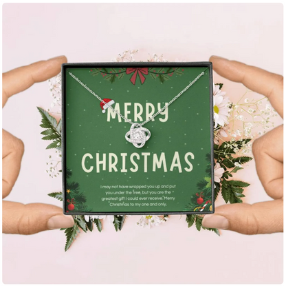 For My Daughter From Mom and Dad - Premium Love Knot Necklace