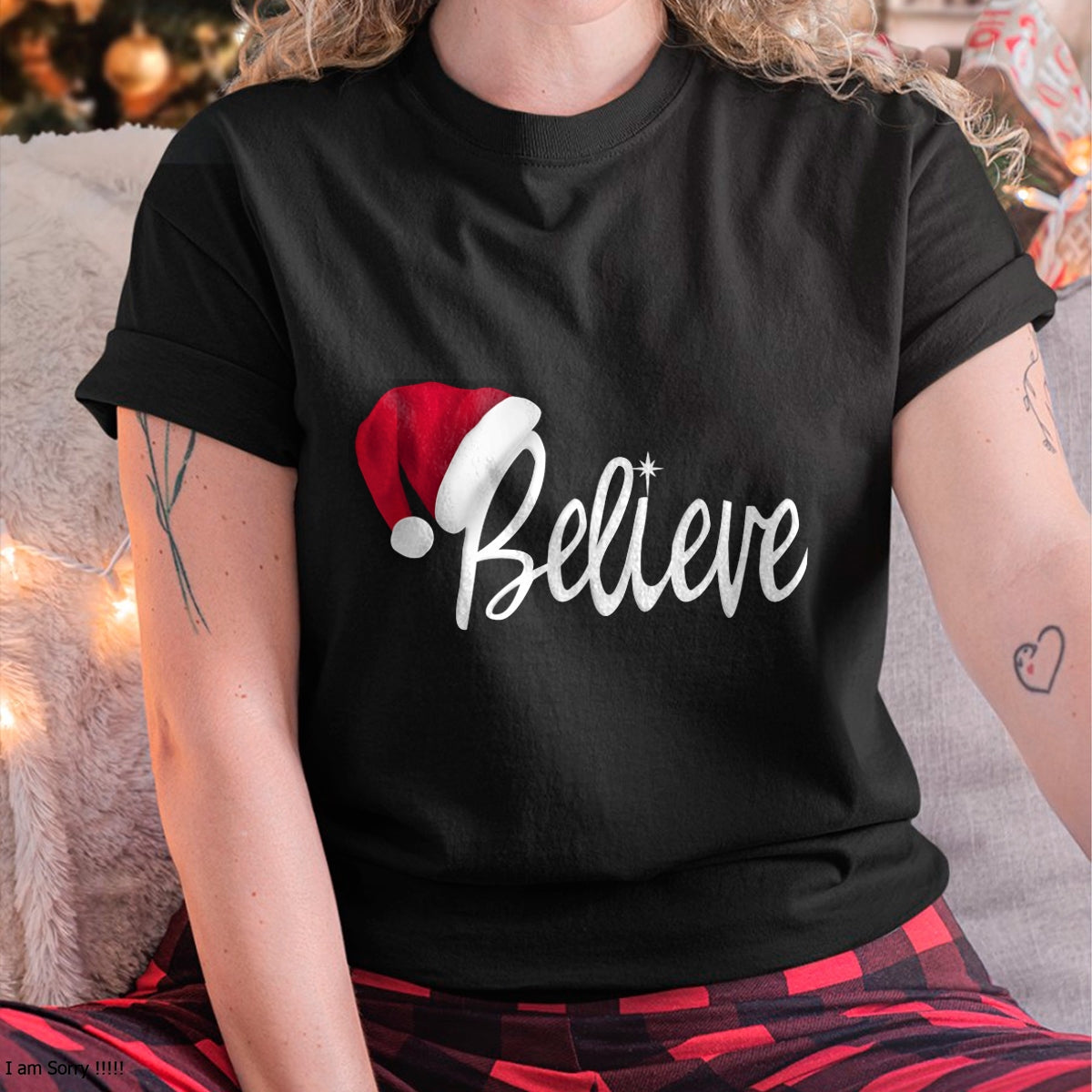 Christmas Long Sleeve T-Shirt - Believe in Santa Claus Shirt - Christmas Unisex T-Shirt/Hoodie/Sweatshirt - TRNN00