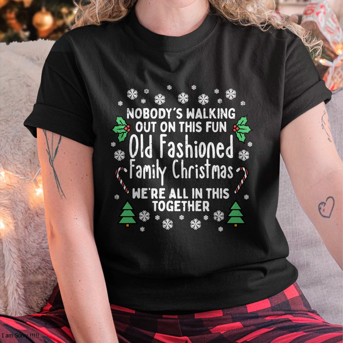 Old Fashioned Family Christmas Ugly Xmas Men Women Kids T-Shirt - Christmas Unisex T-Shirt/Hoodie/Sweatshirt - TRNN00