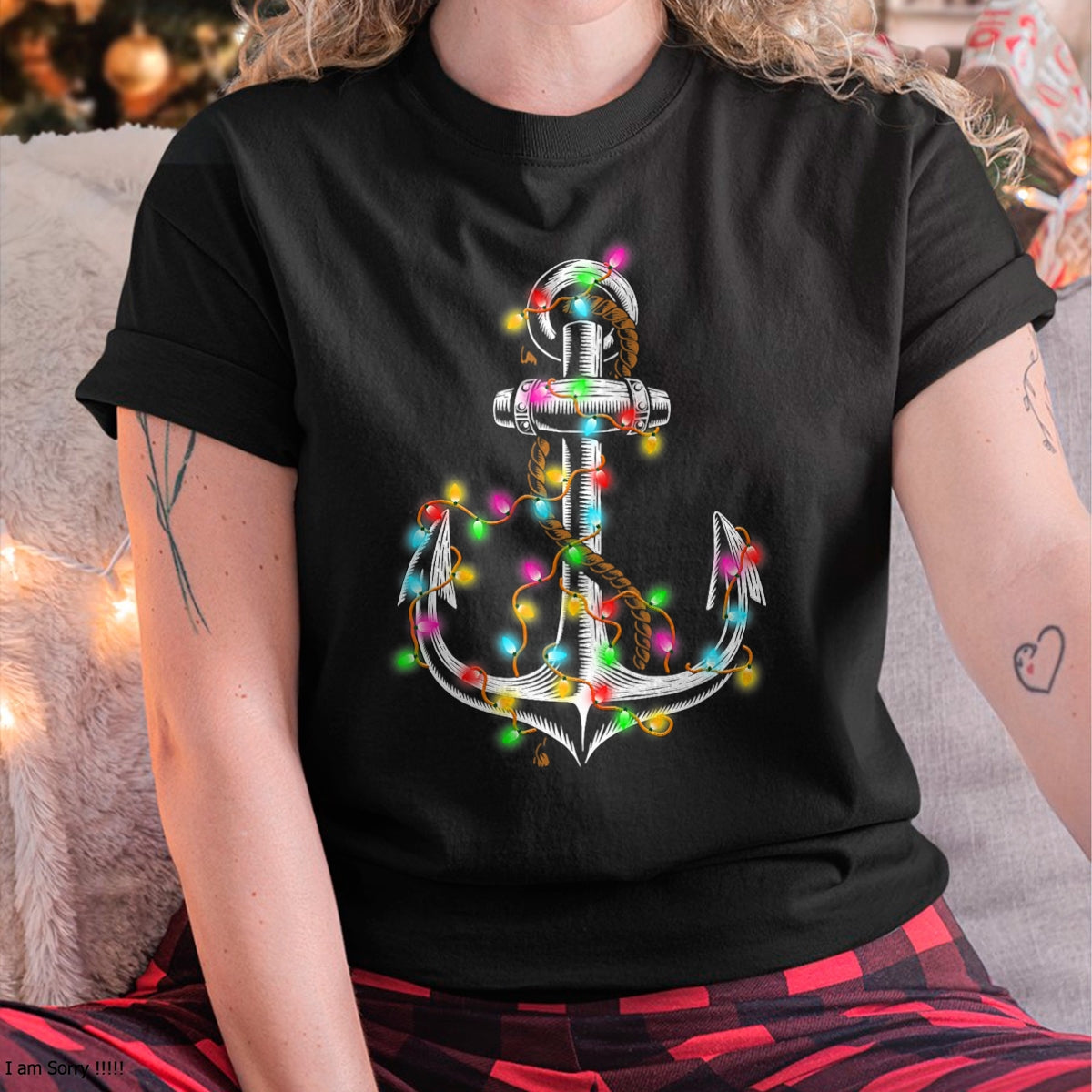 Christmas Lights Boating Sailing Cruise Boat Gifts T-Shirt - Christmas Unisex T-Shirt/Hoodie/Sweatshirt - TRNN00