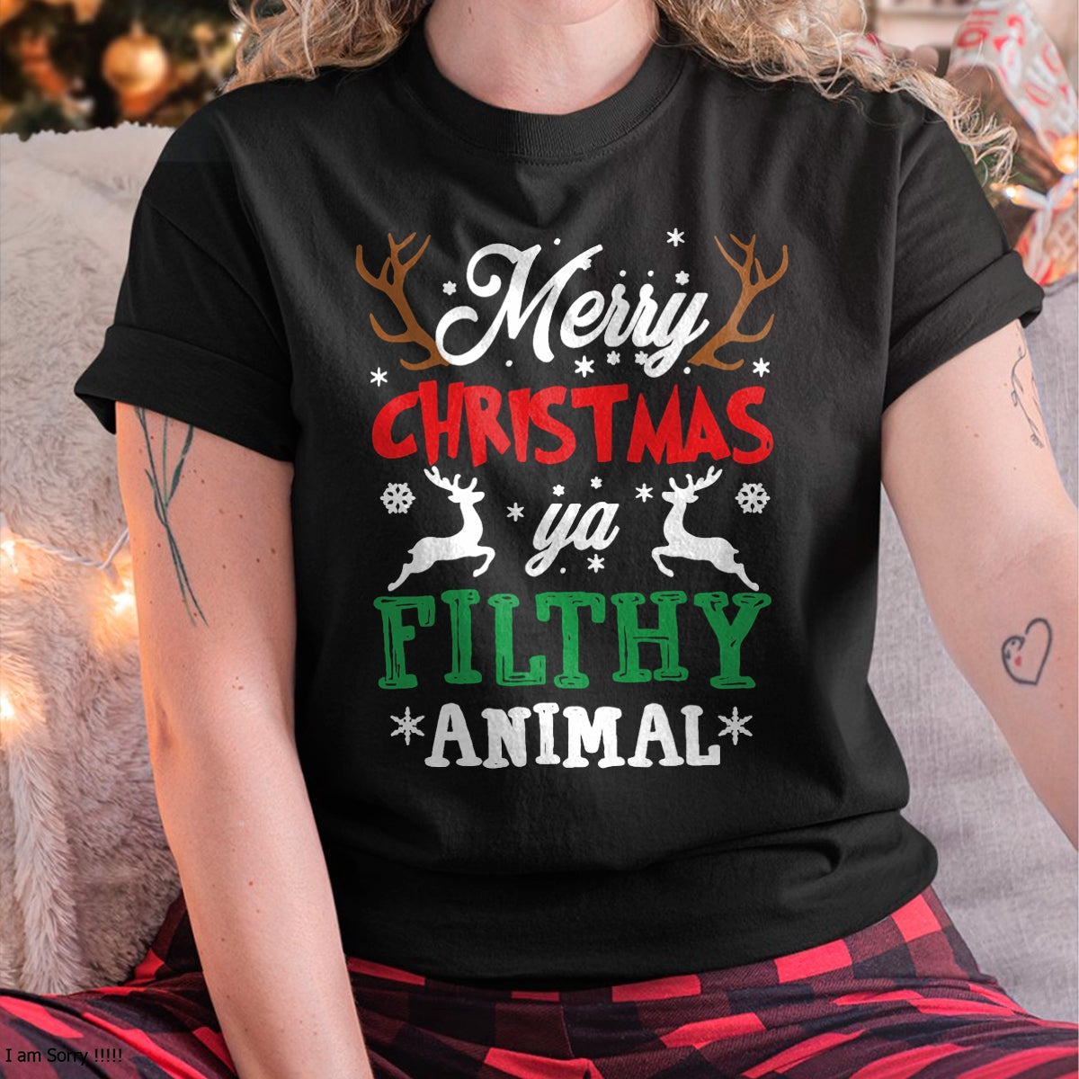 Merry Christmas Animal Filthy Ya Xmas Pajama T-Shirt - Christmas Unisex T-Shirt/Hoodie/Sweatshirt - TRNN00