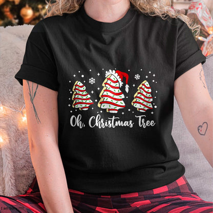 Groovy Oh Christmas Tree Cakes Debbie Becky Jen Cake Lovers T-Shirt - Christmas Unisex T-Shirt/Hoodie/Sweatshirt - TRNN00