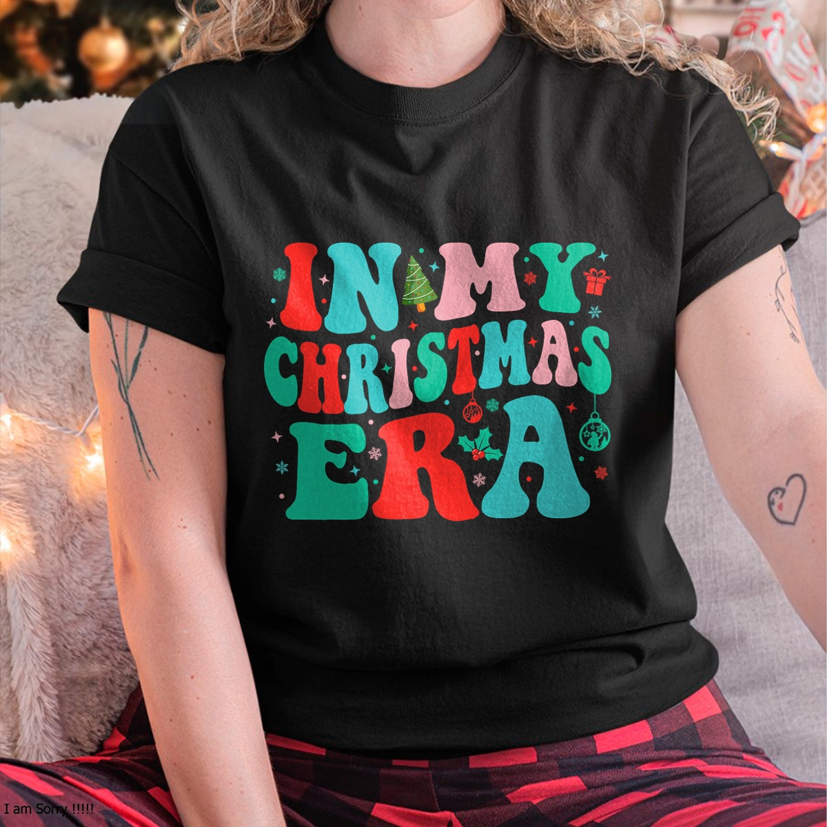In My Christmas Era Cute Groovy Christmas Holiday Xmas T-Shirt - Christmas Unisex T-Shirt/Hoodie/Sweatshirt - TRNN00