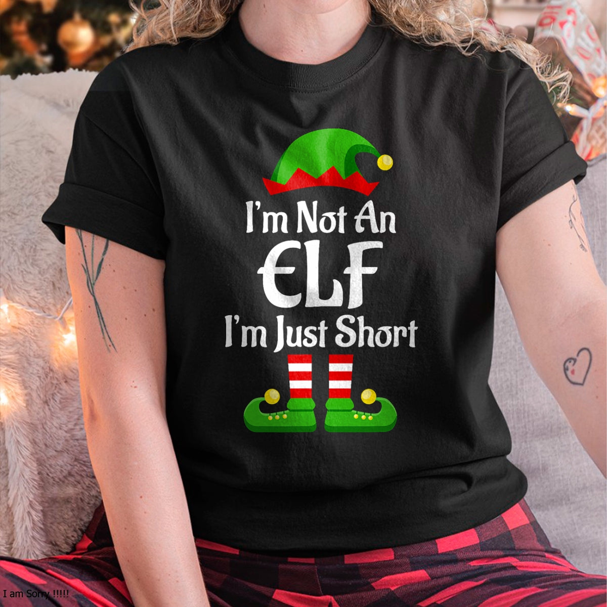 Im Not An Elf Family Christmas Pjs Matching Men Women Kids T-Shirt - Christmas Unisex T-Shirt/Hoodie/Sweatshirt - TRNN00