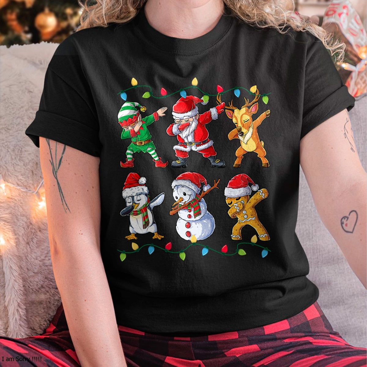 Dabbing Santa Elf Friends Christmas Boys Girls Men Xmas Dab T-Shirt - Christmas Unisex T-Shirt/Hoodie/Sweatshirt - TRNN00