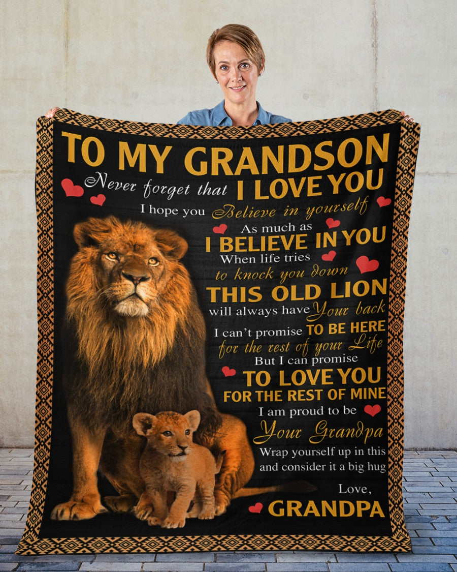 Special Gift For Your Grandson Blanket - From Grandpa