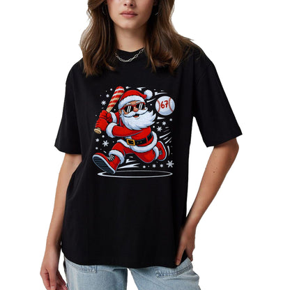 Funny Baseball Santa 67 Christmas Xmas Pajamas Boys T-Shirt - Christmas Unisex T-Shirt/Hoodie/Sweatshirt - TRNN00