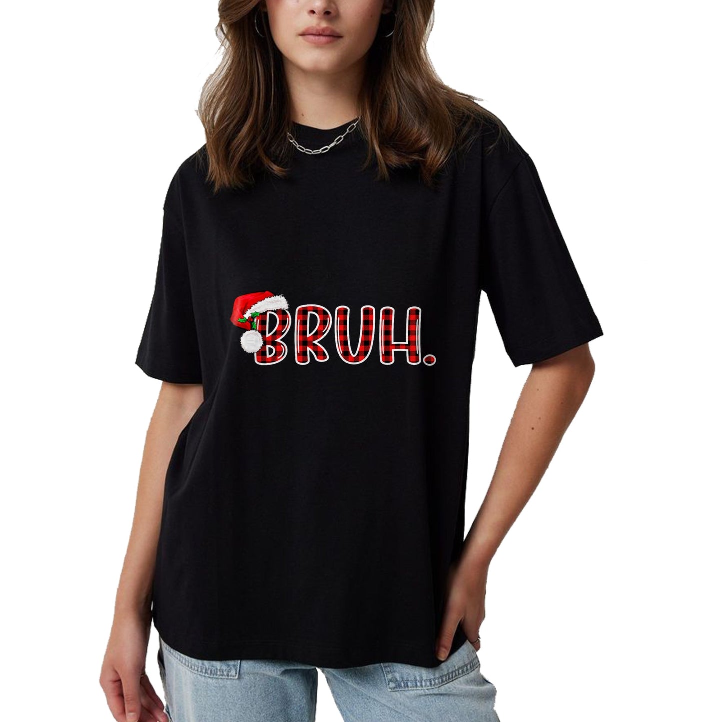 Bruh Funny Christmas Plaid Teens Boys Kids Xmas Pajamas T-Shirt - Christmas Unisex T-Shirt/Hoodie/Sweatshirt - TRNN00
